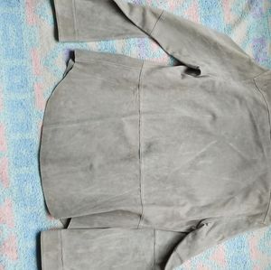 Men's real suede shirt